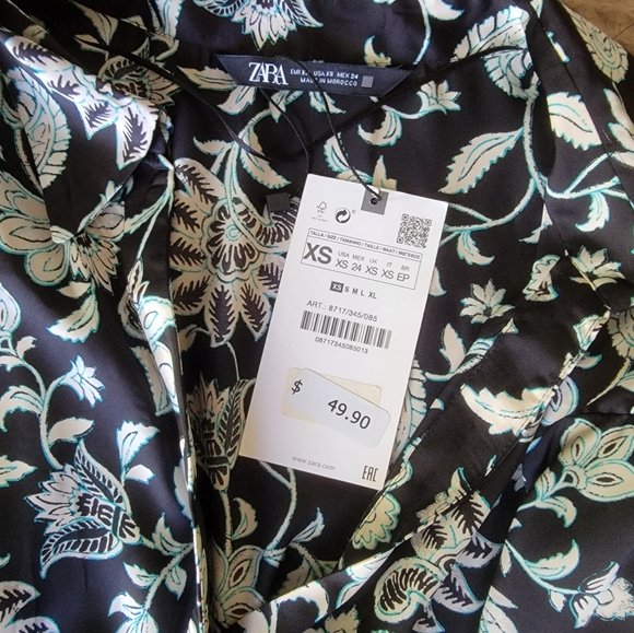 Floral Print Shirt Dress - Picture 5 of 5